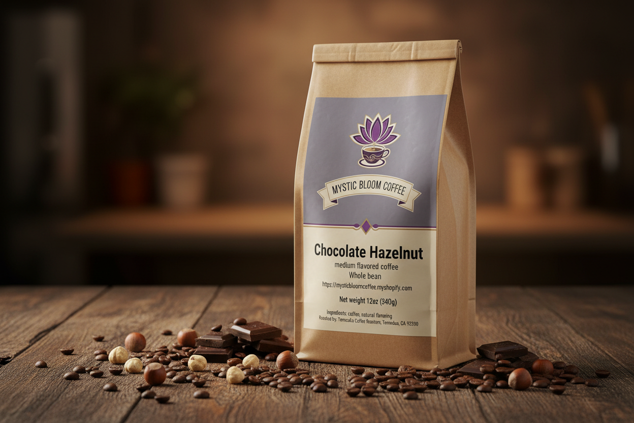 Chocolate Hazelnut bag lifestyle